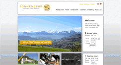 Desktop Screenshot of hotelsonnenberg.ch