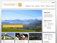Tablet Screenshot of hotelsonnenberg.ch